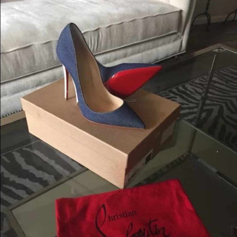 Size 36 (6) Christian Louboutins Demin So Kate